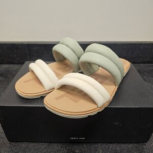 Sorel Women's Sandals - Sage and Cream